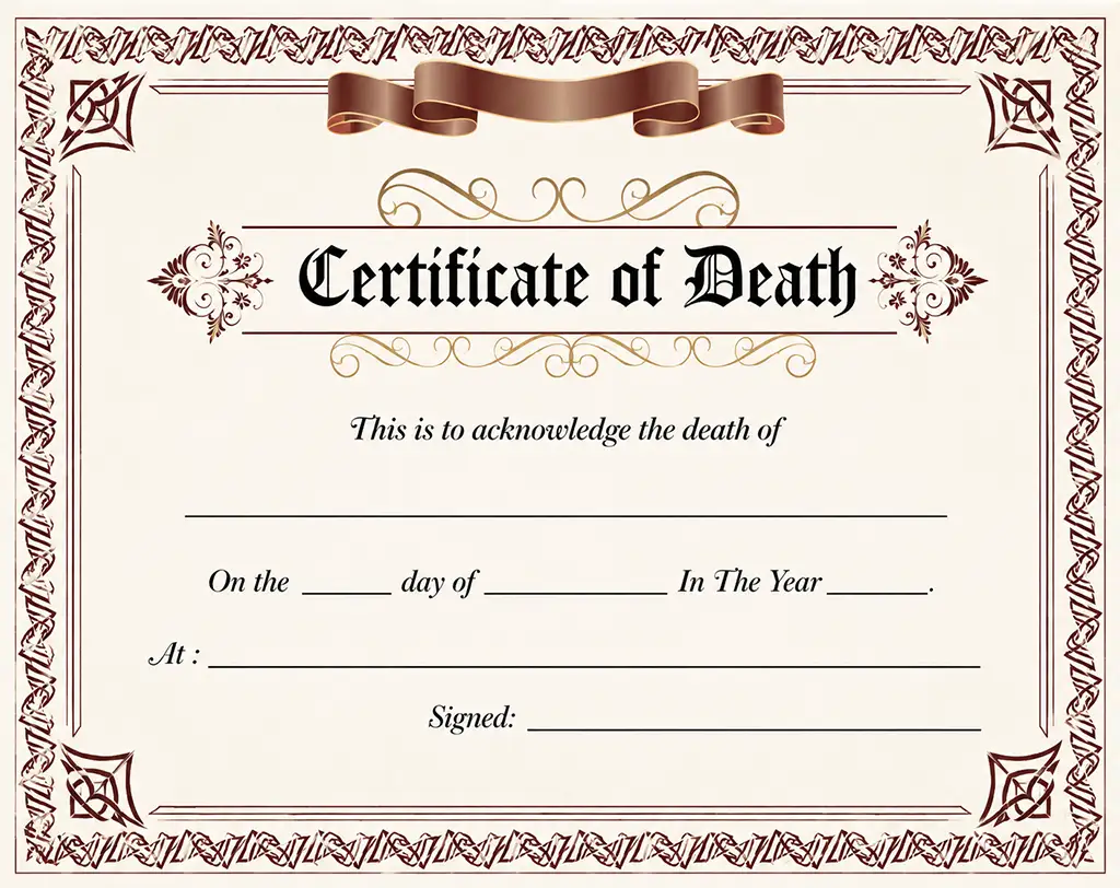 Certificate of Death